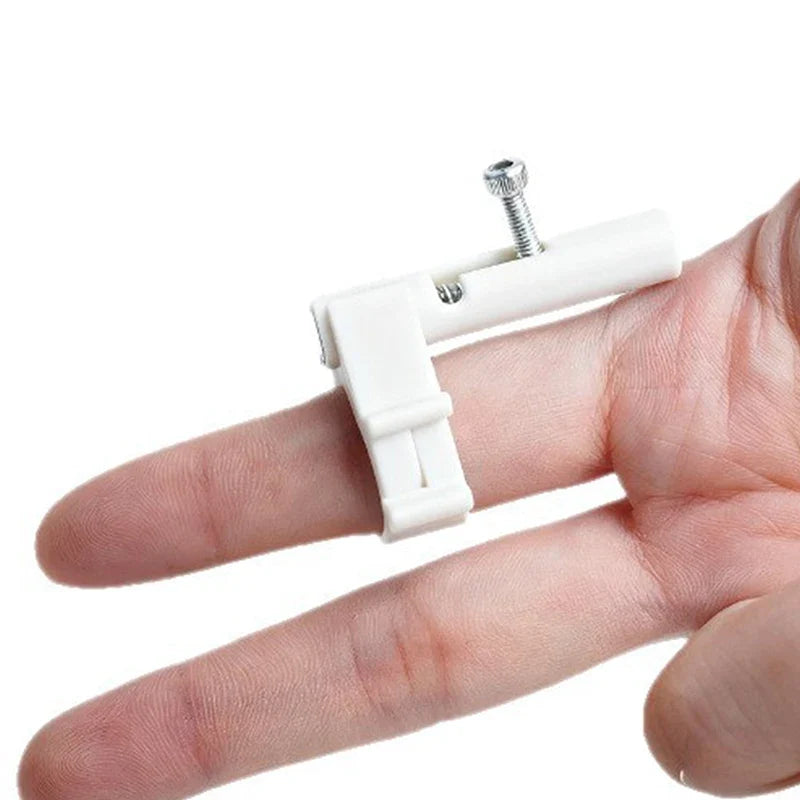 Fingertip Decompression Ring with 48 Plastic Marbles | Stress Relief Toy and Keychain Launcher