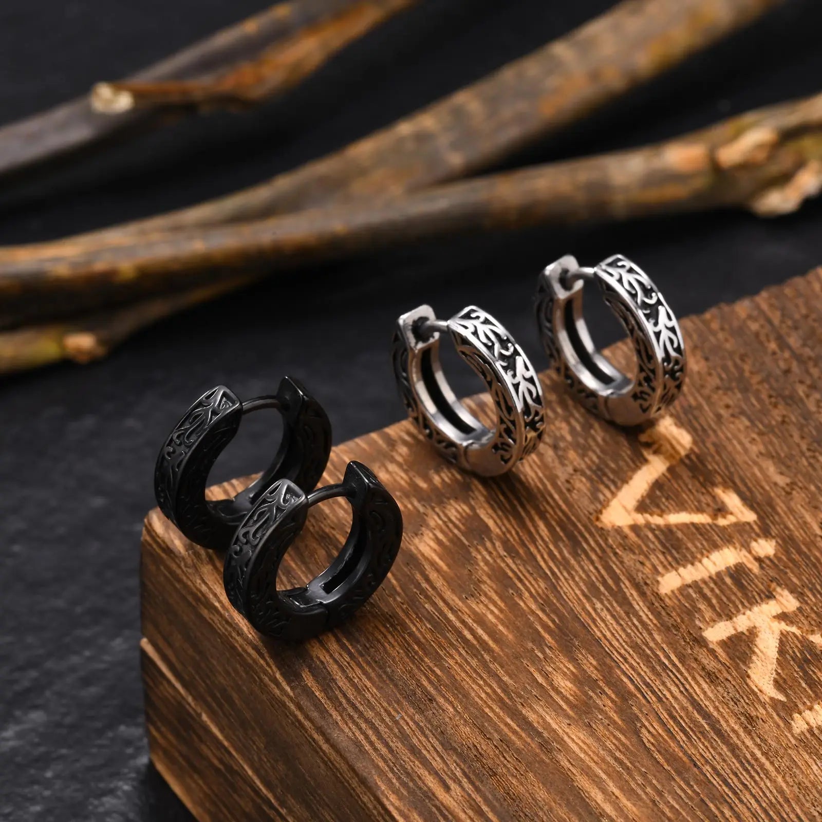 Stainless Steel Small Hoop Earrings for Men | Hypoallergenic Huggies