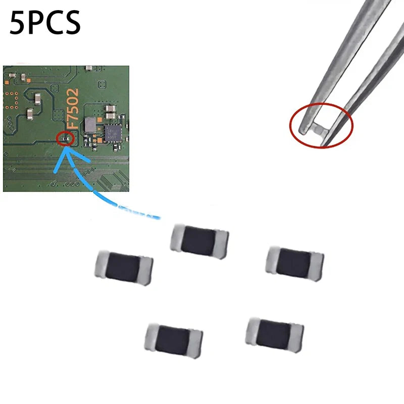 Motherboard Fuse Repair Parts for PlayStation 5 PS5 | F7001 F7002 F7003 5-Piece Set