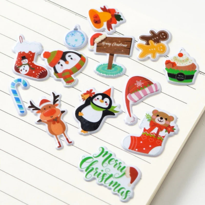 Christmas Bubble Stickers | 3D Holiday Party Decoration Set