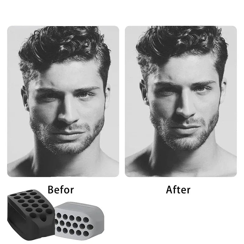 Silicone Jaw Exerciser | Facial Toner and Jawline Fitness Ball for Double Chin