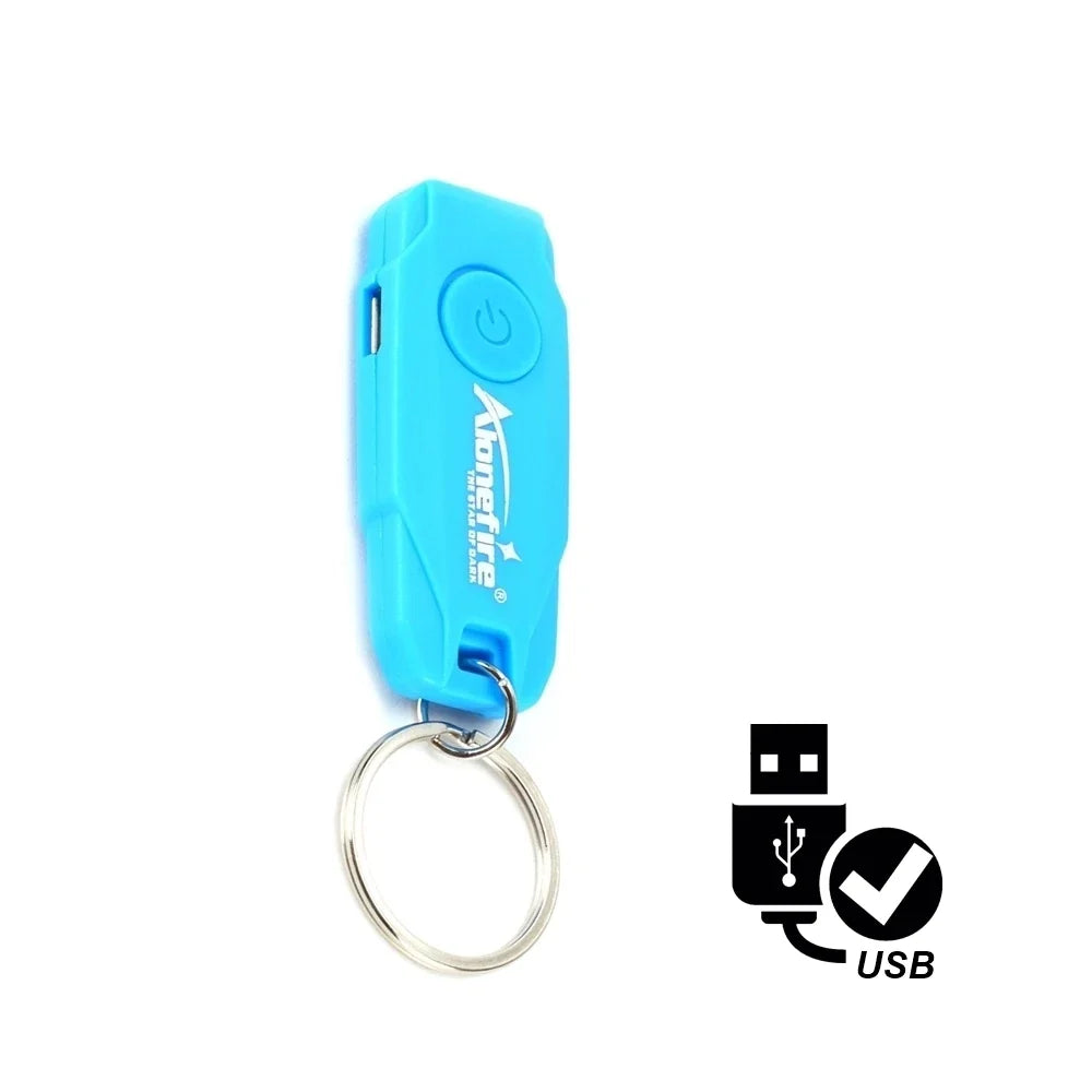 Mini LED Keychain Light | USB Rechargeable Compact Flashlight