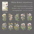 20pcs Floral Scent Vintage Flower Stickers | Creative DIY Journal Garden Label Pack