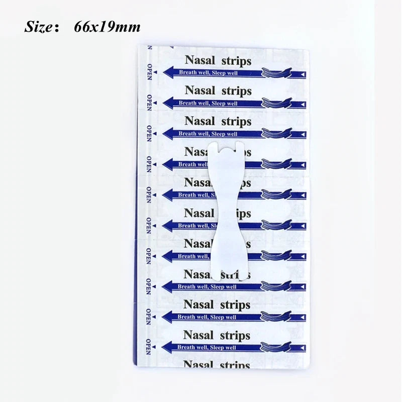 Transparent Nasal Strips 50 Pack | Anti-Snoring Nose Strips for Better Breathing