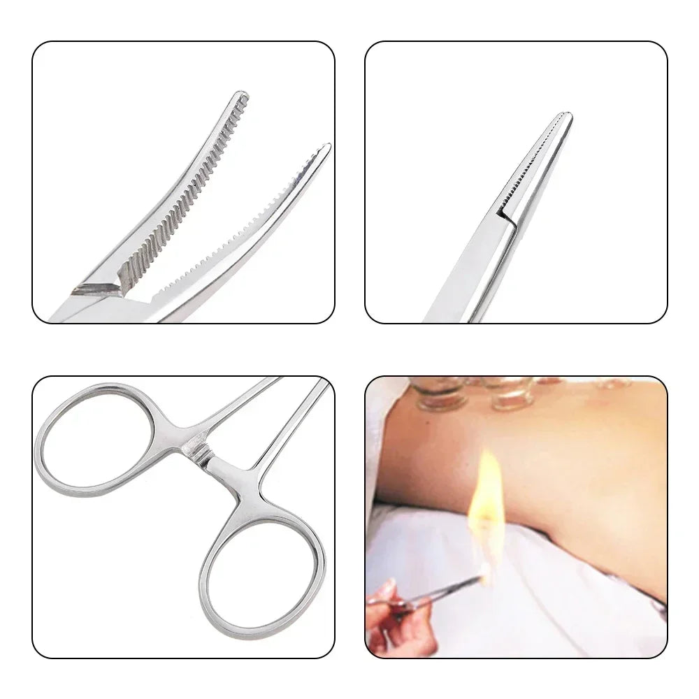 Multifunctional Hemostatic Forceps | Stainless Steel Surgical Clamp for Fishing, Arts & Crafts