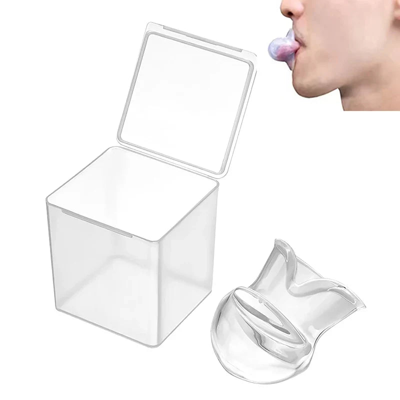 Anti Snoring Mouthpiece | Medical Silicone Tongue Retainer for Sleep Apnea