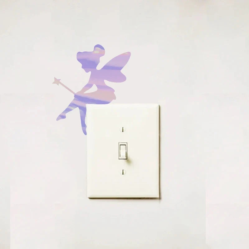Mini Fairy Vinyl Decal | Fairy Bell Silhouette Wall Sticker for Kids Room Decor