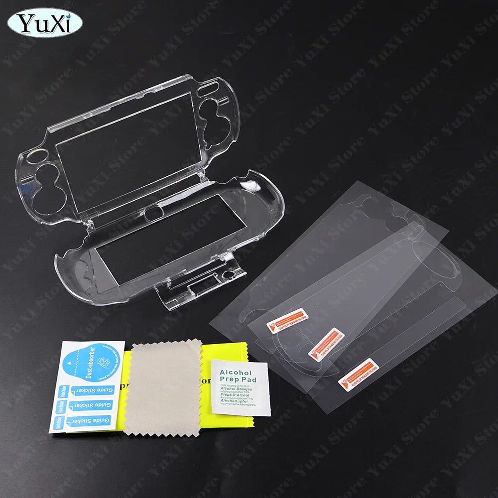 Clear Crystal Protective Case for PS Vita 1000 | Transparent Hard Shell with PET Film