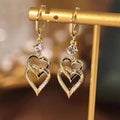 2PC Women's Fashion Irregular Peach Heart Earrings | Drop Earrings for Date Party Gifts