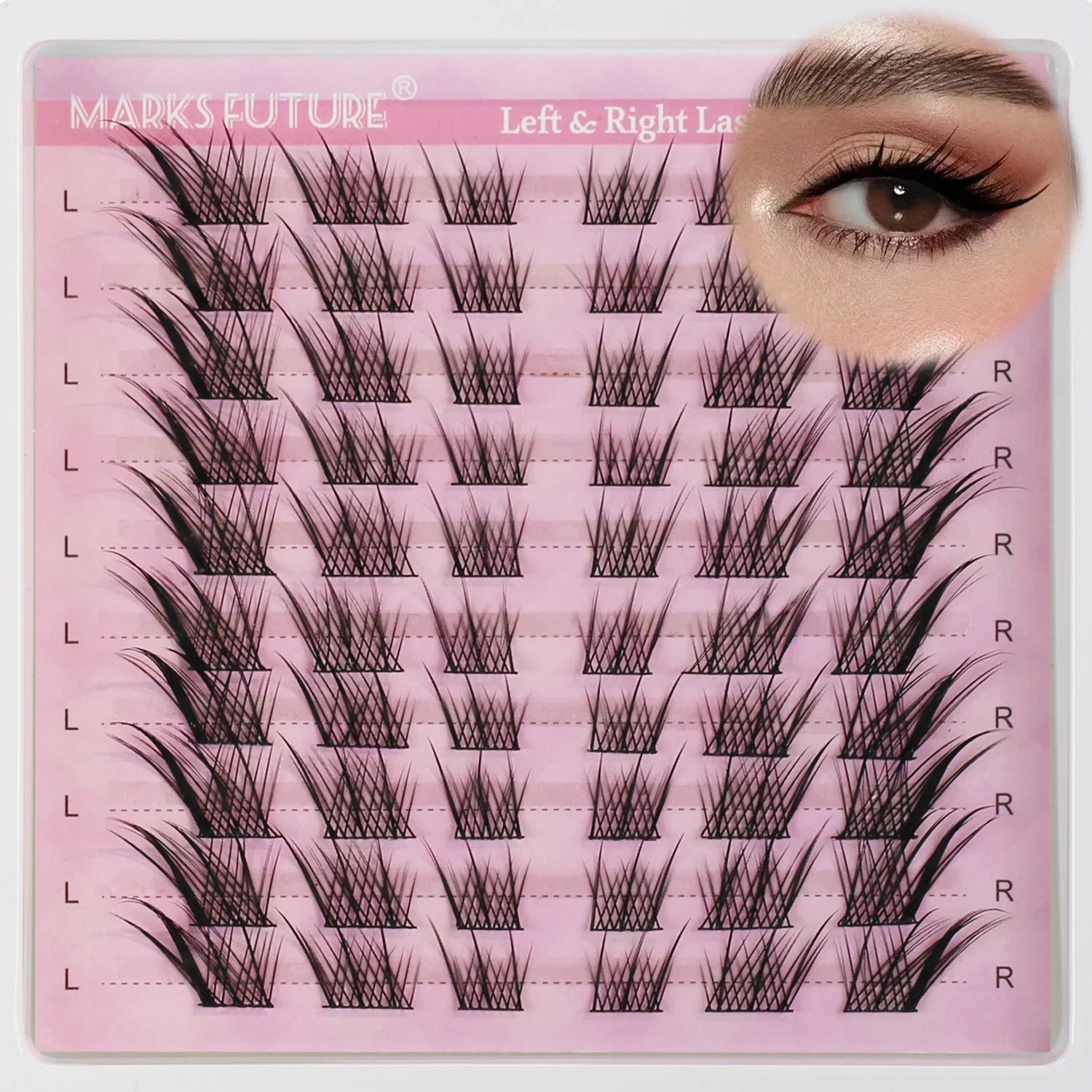 Natural Eyelash Clusters DIY 3D Cat Eye Lashes | C Curly Individual Lashes