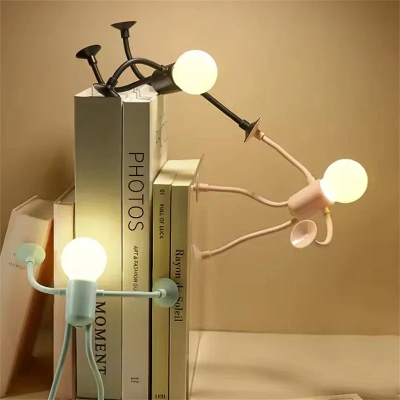 Poseable Sportsman Night Light | Funny Suction Cup Desk Lamp for Bedroom Bathroom