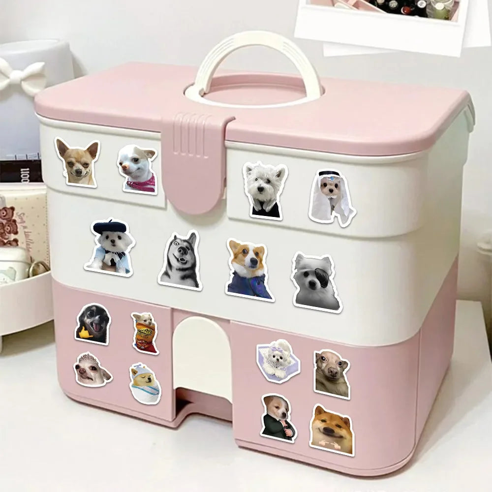 Funny Dogs Stickers | Cute Decals for Laptop, Guitar, and Water Bottle
