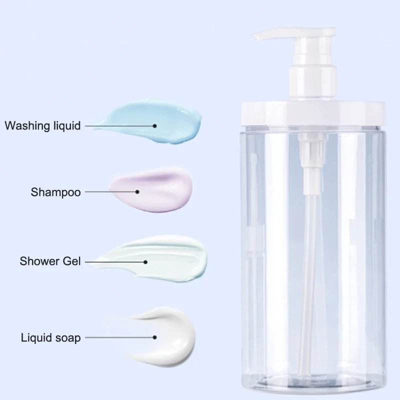 Refillable Pump Dispenser Bottle | Wide Mouth Travel Size for Soap, Shampoo, and Lotion
