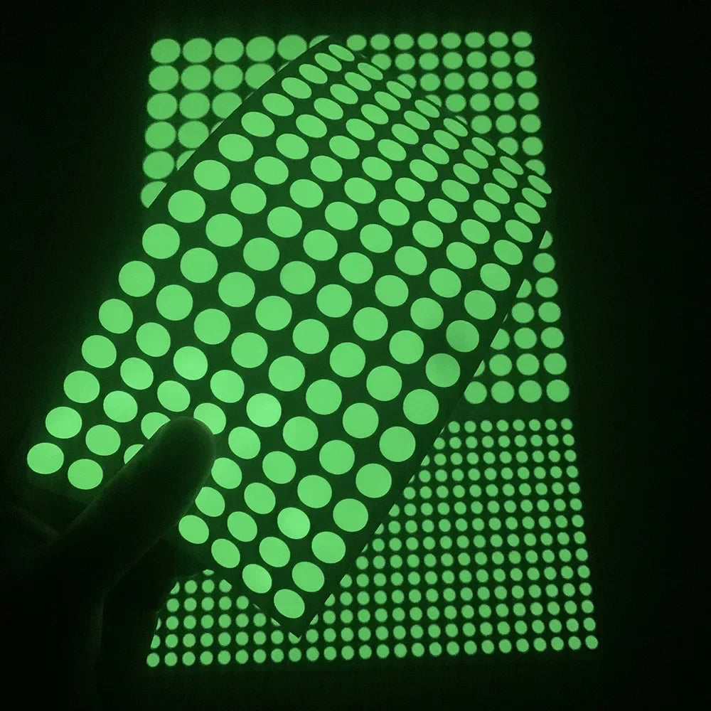 Glow in the Dark Wall Stickers | Luminous Dots Decals for Kids Room