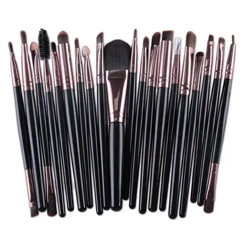 20-Piece Eye Makeup Brush Set | Complete Eye Shadow & Eyeliner Tools