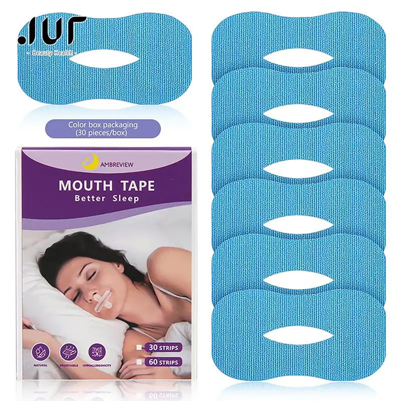 10/30 Pack Anti-Snoring Mouth Stickers | Night Sleep Aid for Nasal Breathing