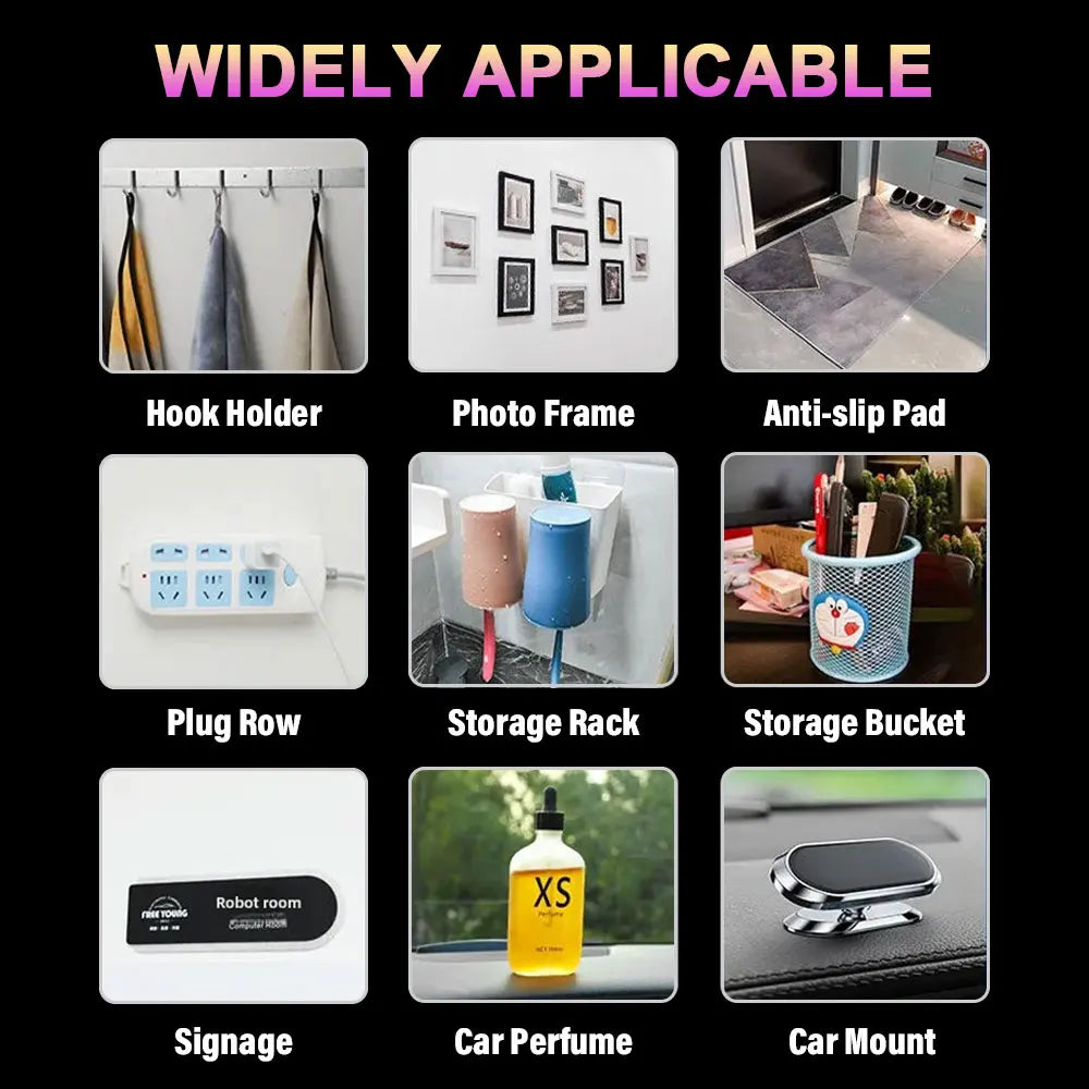 10 Pcs Strong Transparent Double-Sided Adhesive Tape | Acrylic Nano Wall Stickers