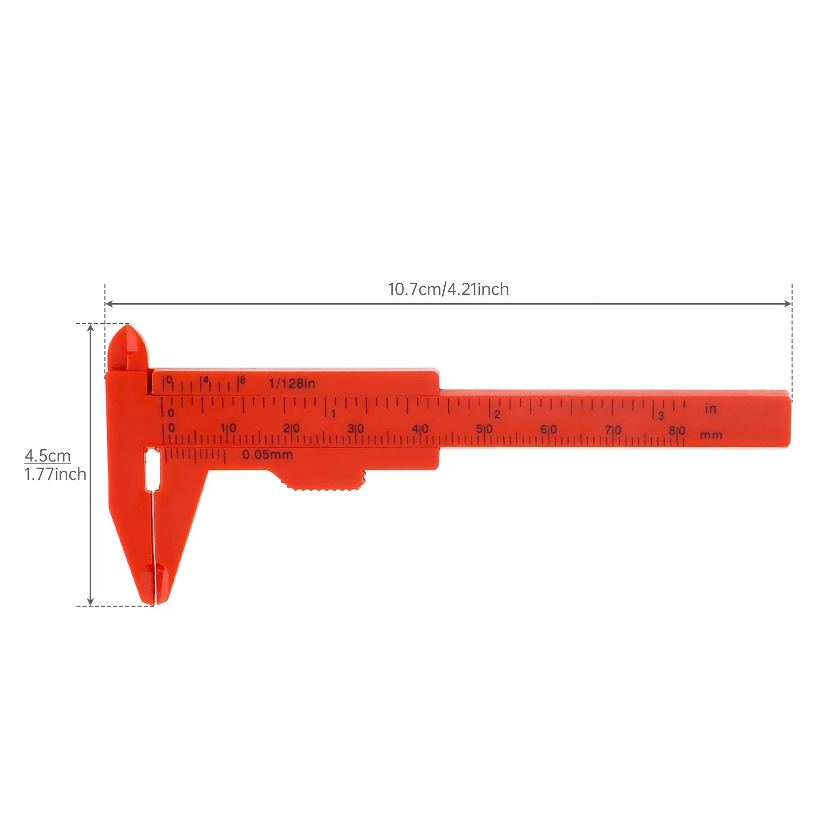 Mini Vernier Caliper 0-80mm | Portable Metric Imperial Measuring Tool