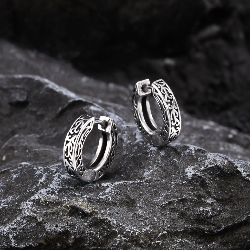 Stainless Steel Small Hoop Earrings for Men | Hypoallergenic Huggies