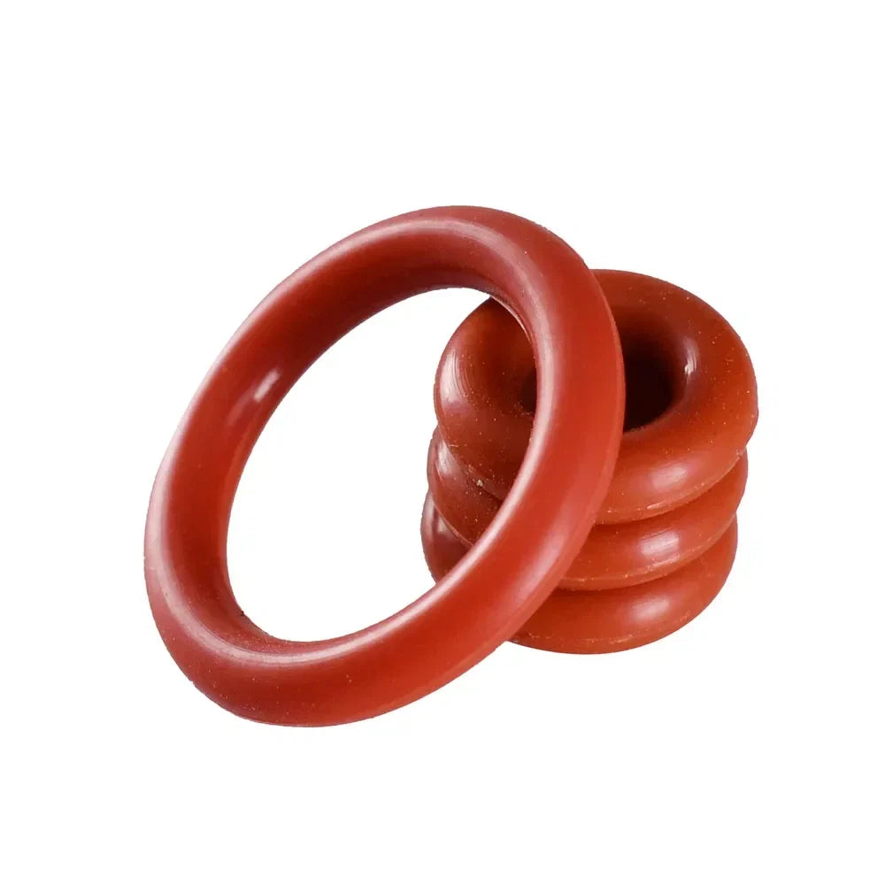 Food Grade Silicone O-Ring Sealing Gasket Set | Red VMQ Rubber Washers for Cookers