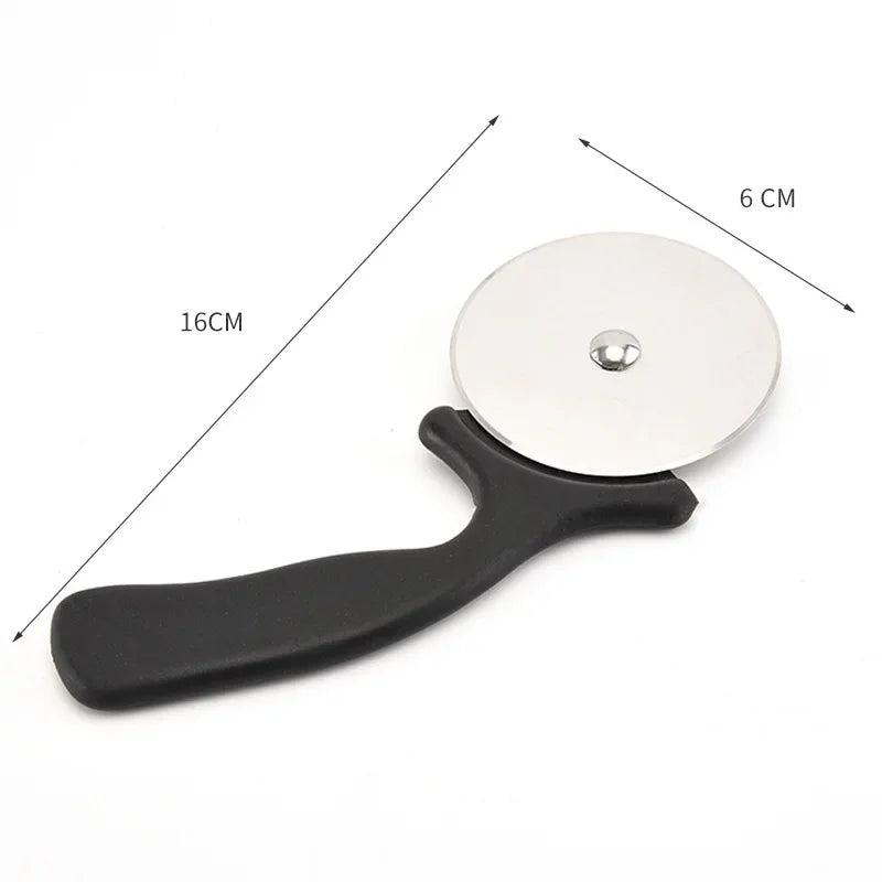 Stainless Steel Pizza Cutter Wheel | Kitchen Pastry Roller Scissor