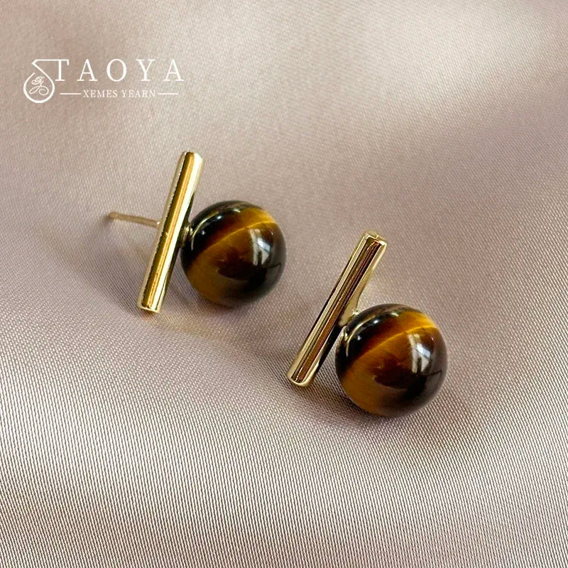 Grey Imitation Pearl Drop Earrings | French Minimalist Jewelry for Women