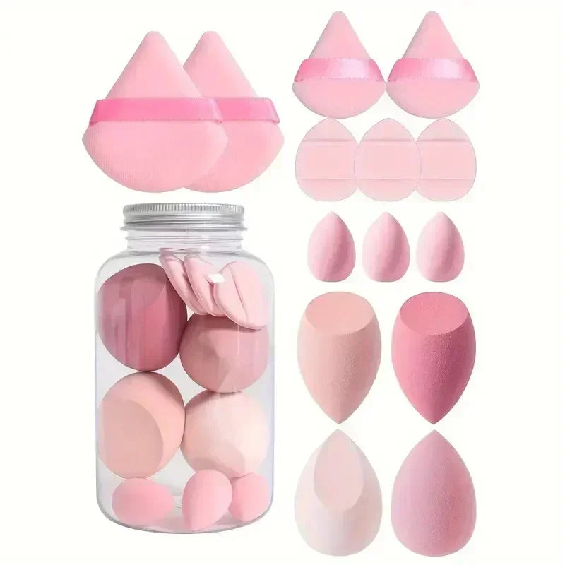 12/14Pcs Makeup Sponge Set | Cosmetic Blender Beauty Eggs and Foundation Puffs