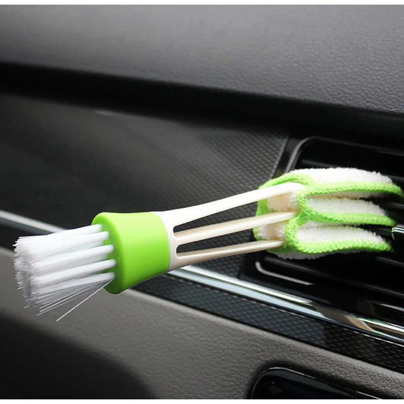 2-in-1 Car Air Vent Cleaning Brush | Multi-Purpose Interior Dust Tool