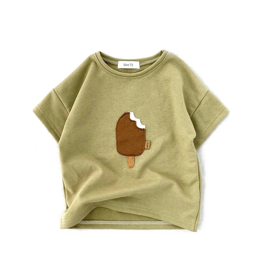 Kids Cotton Short Sleeve T-Shirt – Soft Casual Tee for Babies and Toddlers, Unisex Summer Wear