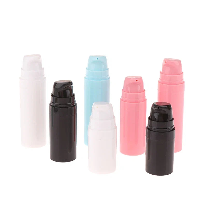 Refillable Airless Pump Bottles for Travel | Vacuum Lotion Containers 5ml 10ml 15ml