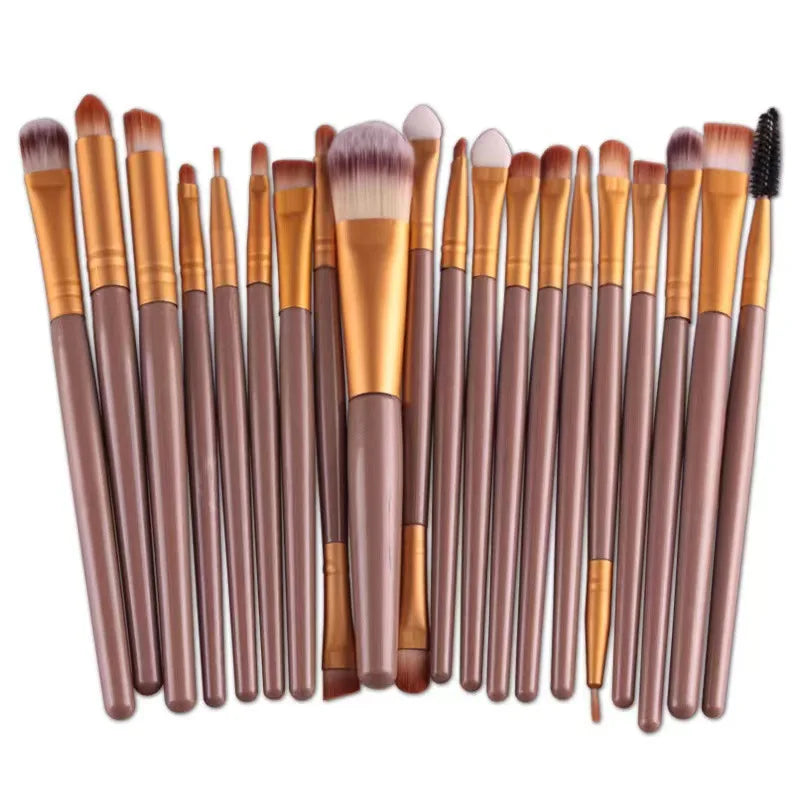 20-Piece Eye Makeup Brush Set | Complete Eye Shadow & Eyeliner Tools