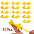 Catapult Chicken Toy | Flying Rubber Finger Prank Gag Gift