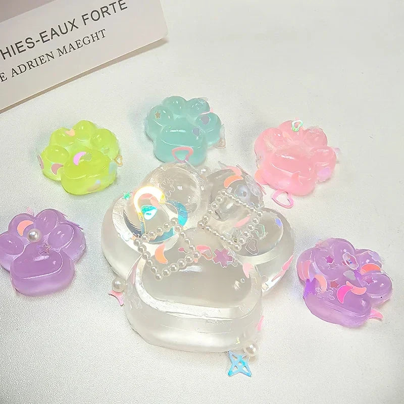 Luminous Cat Paw Squishy Toy | Stress Relief Glow-in-the-Dark Decompression Fidget Toy