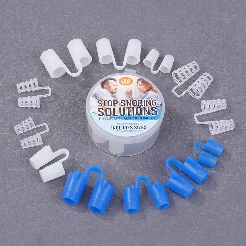 Silicone Anti Snore Nasal Dilators | Snoring Aid Nose Clips