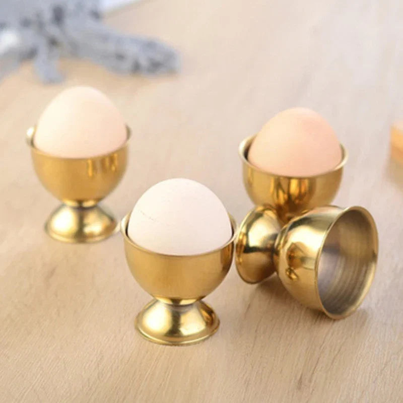 Stainless Steel Egg Cup Holder | Soft Boiled Egg Rack for Breakfast