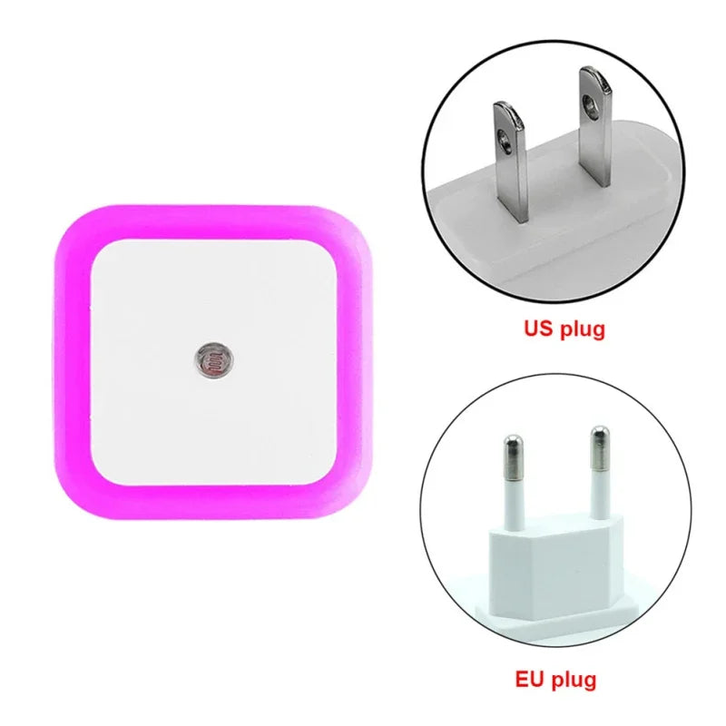 Wireless Sensor LED Night Light | Auto-On Mini Square Lamp for Baby Room