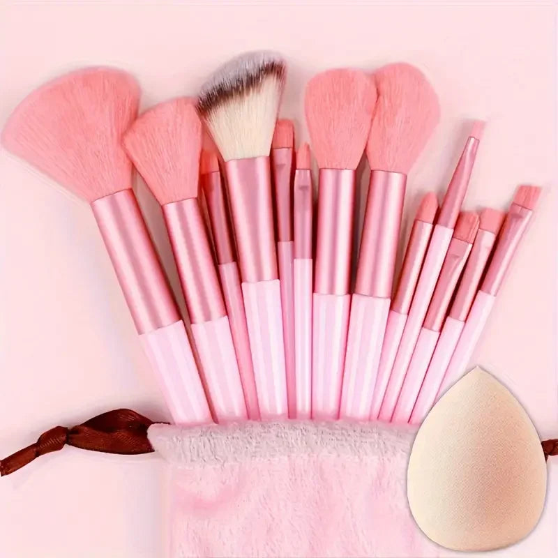 Professional 13-Piece Makeup Brush Set | Complete Cosmetic Tool Kit