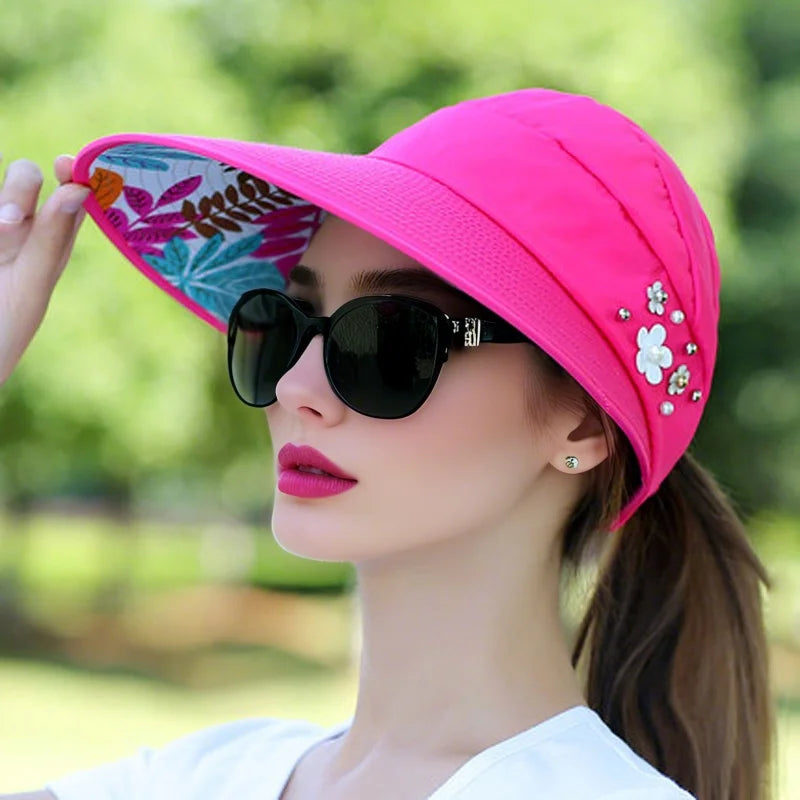 Sun Protection Hat for Women | Foldable UV Guard Visor