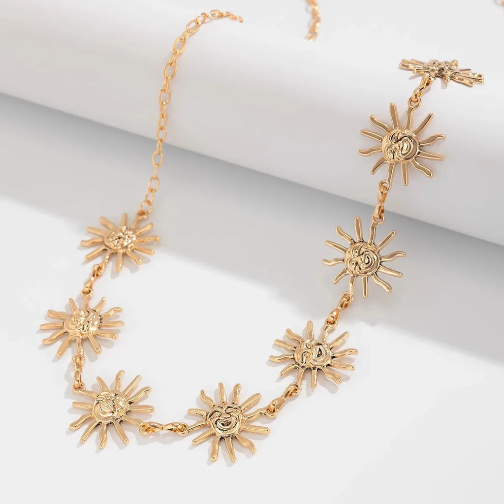 Gold Plated Smiley Face Waist Chain | Summer Beach Body Jewelry for Women