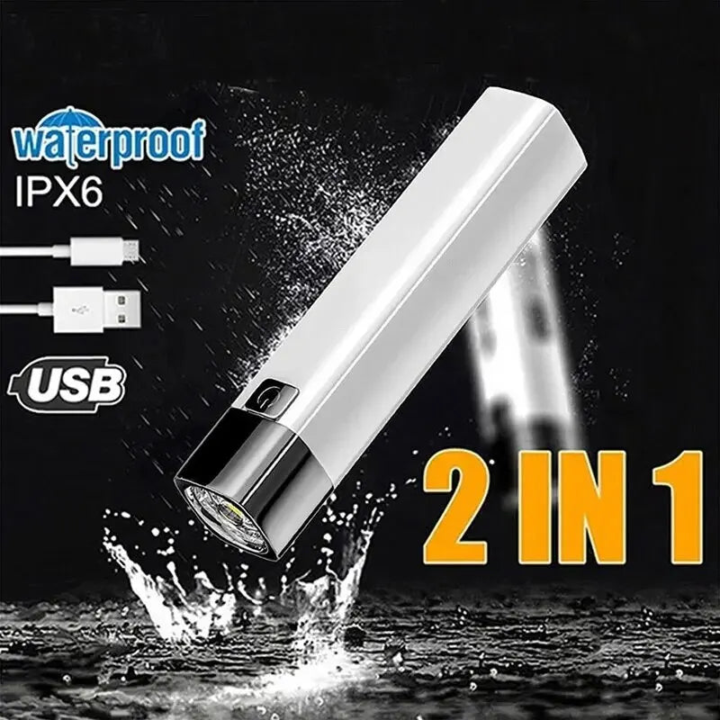 Mini Portable Super Bright LED Flashlight | Waterproof Rechargeable Long Range