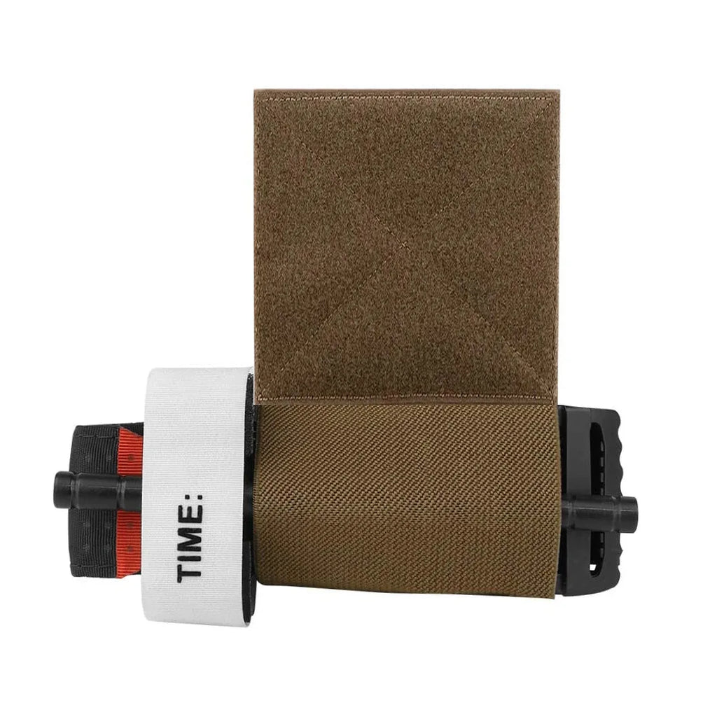 2pcs Elastic Tourniquet Holder with Hook & Loop | Tactical EDC Pouch for Vest, Belt, and Bag