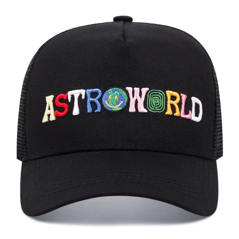 ASTROWORLD Graphic Mesh Baseball Cap | Unisex Breathable Trucker Hat