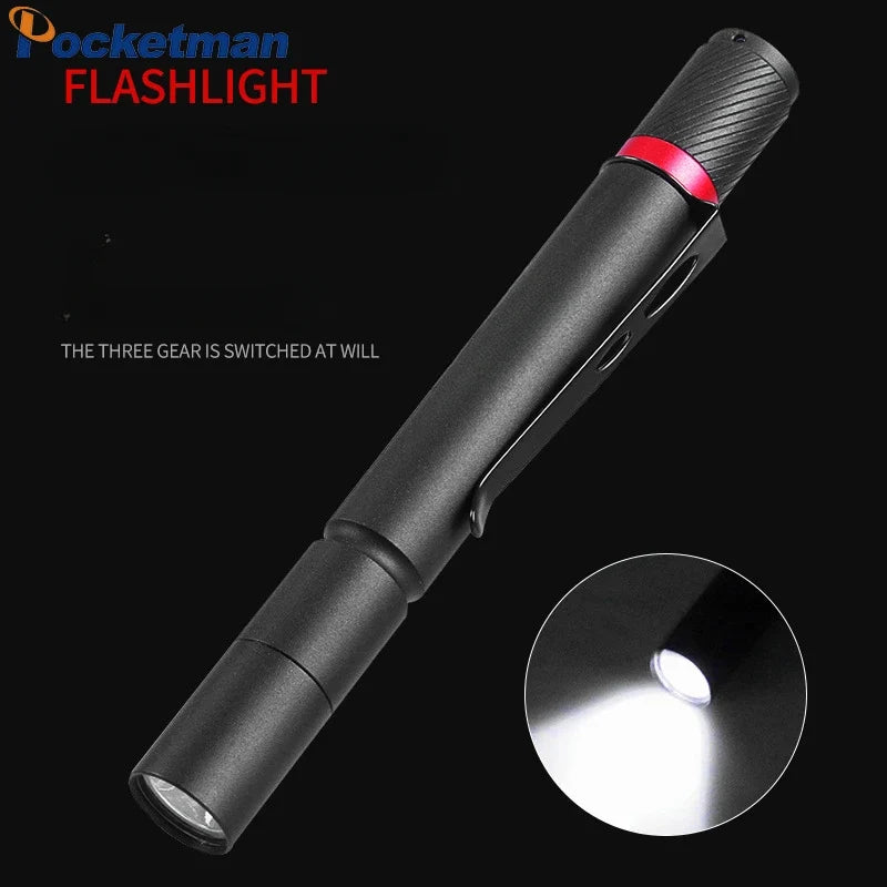 Mini LED Pen Flashlight | Ultra Bright Keychain Torch for Outdoor Adventures