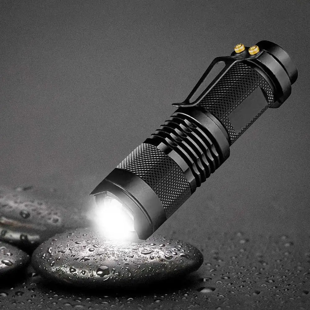 3 Modes Portable LED Flashlight | Zoomable Torch for Outdoor Use