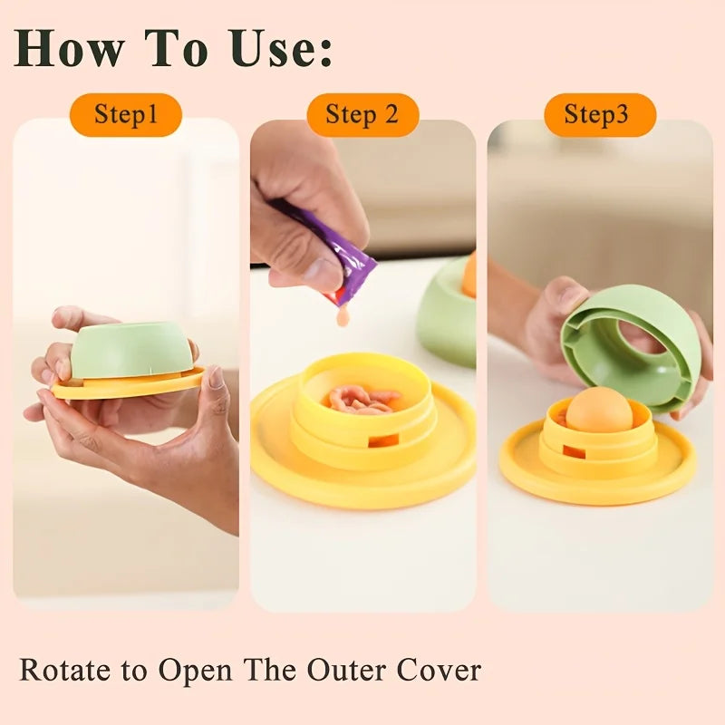 Interactive Pet Cat Licking Food Toys | Anti-slip Slow Feeder for Cats
