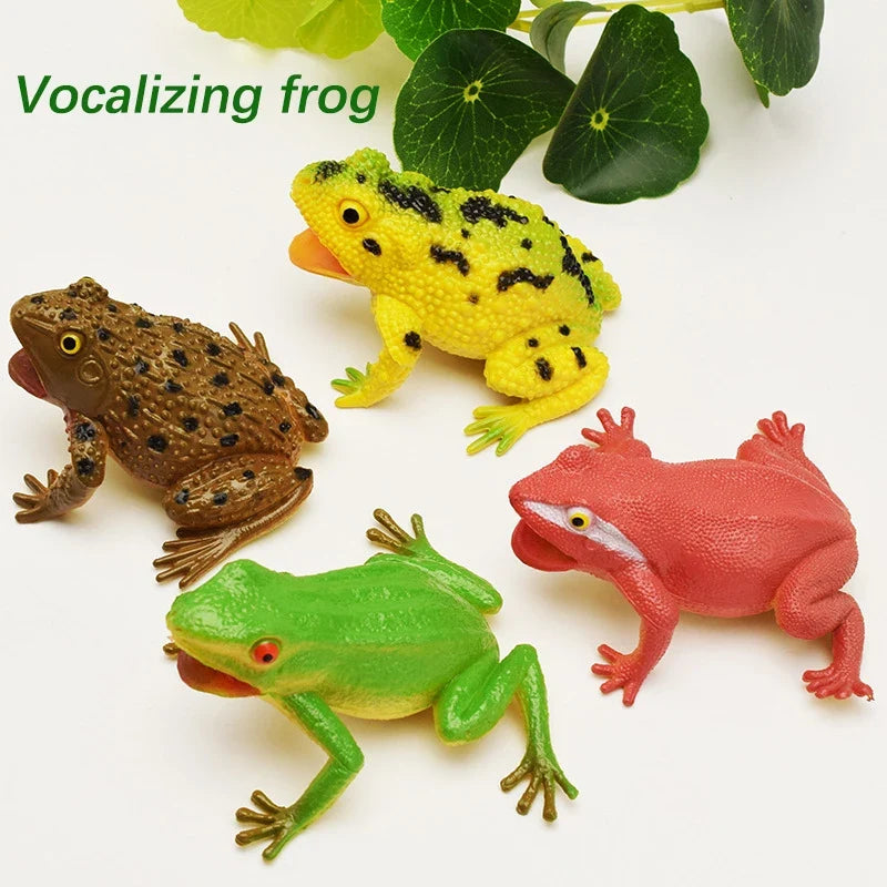 Spoof Toy Simulation Frog Model | Tricky Scary Squeeze Sound Frog Toy