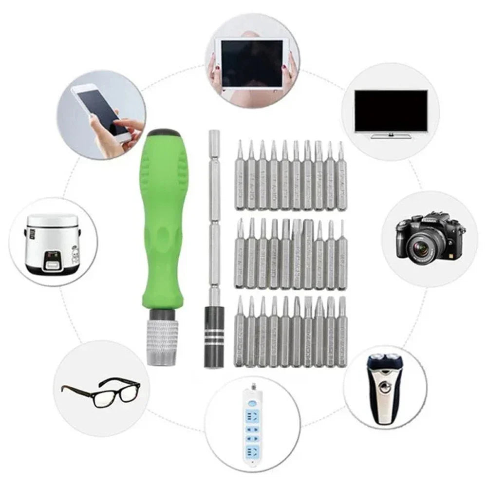 32 In 1 Multifunction Screwdriver Kit | Magnetic Precision Repair Tool Set