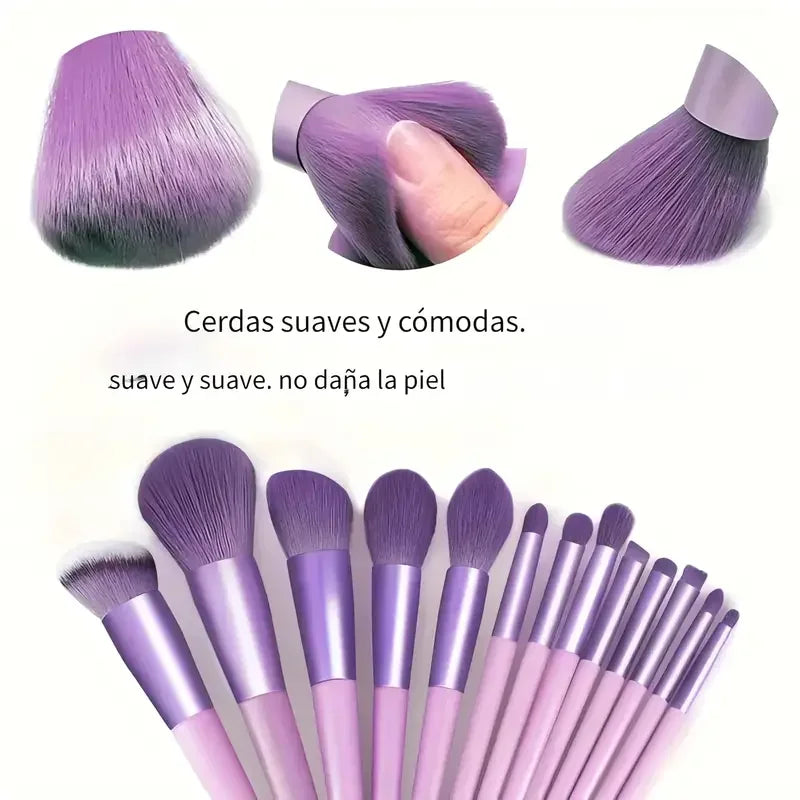 Professional 13-Piece Makeup Brush Set | Complete Cosmetic Tool Kit