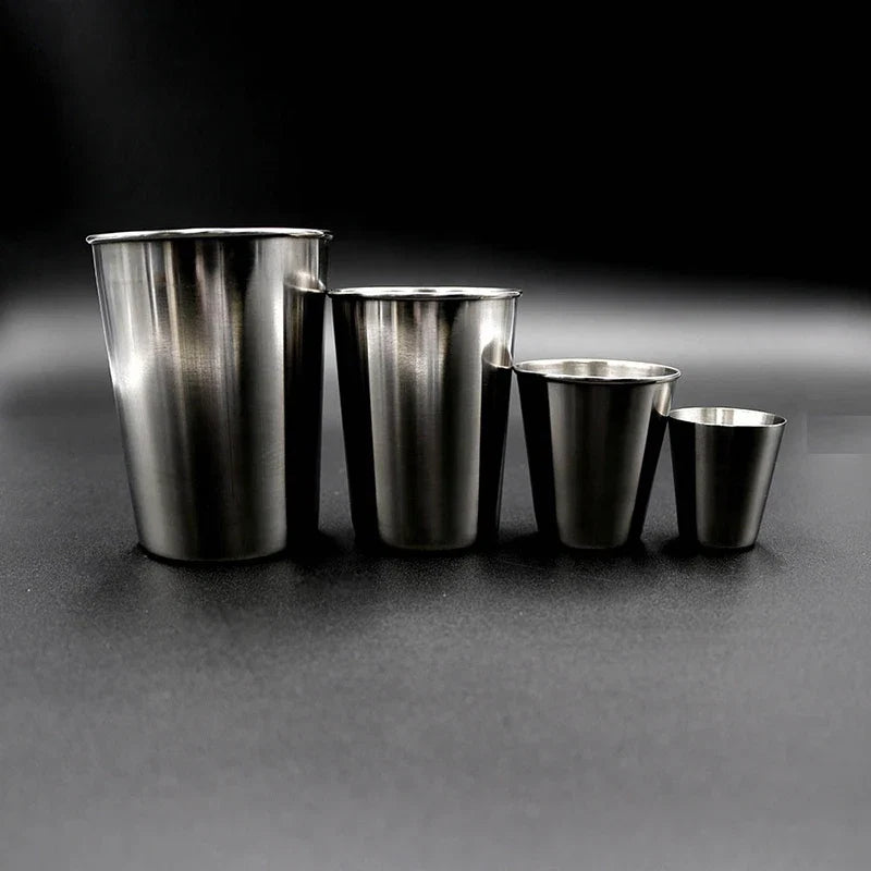 Stainless Steel Mini Cup Set | Portable Travel Drinkware