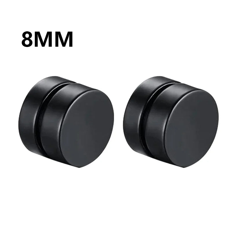 Magnetic Clip Earrings for Women and Men | No Piercing Crystal Studs
